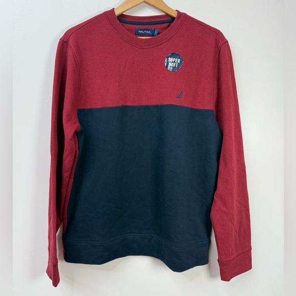 NEW Nautica Men’s crewneck sweatshirt size M - Picture 2 of 7